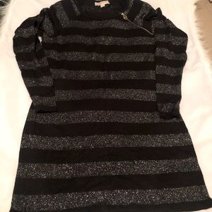 MICHAEL KORS Sweater Dress (Black/Silver)